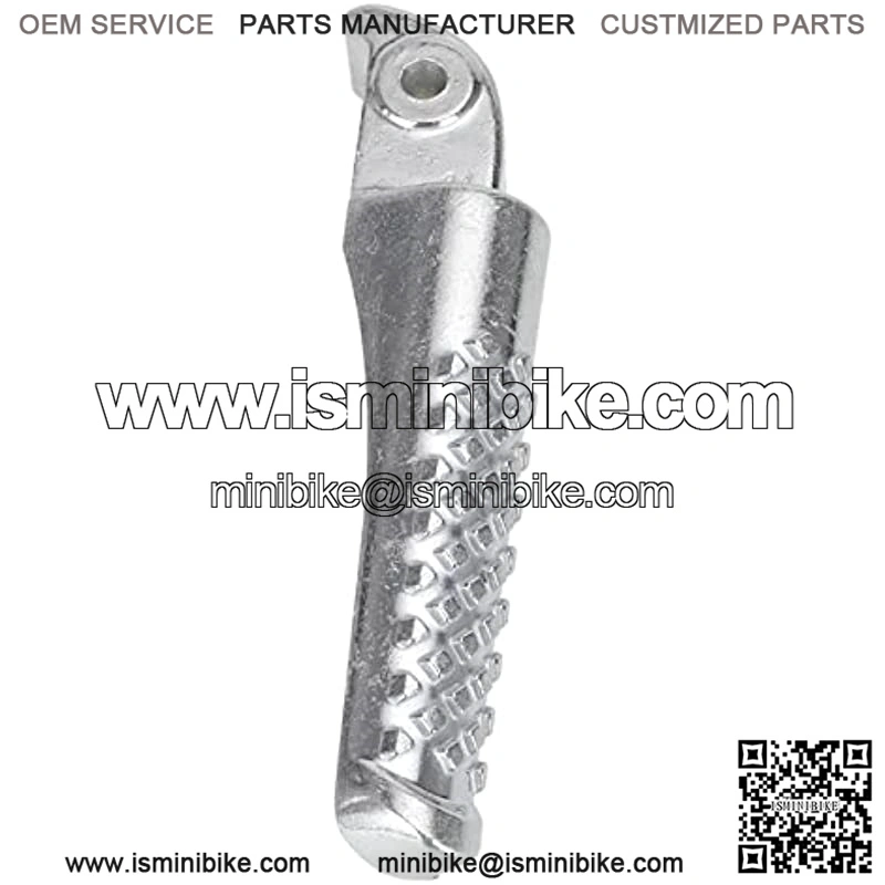 Foot Pegs Footrest Bracket Set Assembly Replacement for Coleman BT200X CT200u CT200u-ex Trail 200 CT100u Trail 100 6.5hp 196cc Gas Powered Mini Bike Parts AccessoLeft Right 2 Packs Silver - Image 2