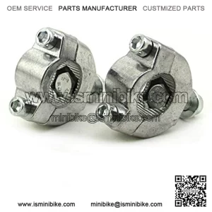 7/8" 22mm Handlebar Bar Risers Mount Bracket Clamp Taper For 2 Stroke 47cc 49cc Mini Moto Dirt Bike