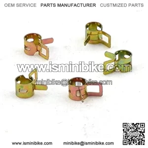 Piezas de la motocicleta 5 piezas Motocicleta Scooter veh??culo veh??culo todo terVeh??culo Kart L??nea de combustible Manguera Tubo Tubo de agua Tubo de aire Tubo de aire Clips de resorte Abrazader