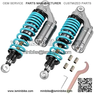 Universal 320mm Motorcycle Air Shock Absorbers Rear Suspension Compatible with Gokart Honda ATV CB 12.5 Inch 2PCS ??Blue??