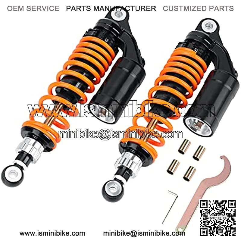 12.5Inch 320mm Universal Motorcycle Air Shock Absorbers Rear Suspension Compatible with Honda CB Gokart 2PCS??Orange??