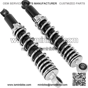 12 Inch Adjustable Shocks Shock Absorber Mini Bike Mechanical Go Kart Shock 0.47 In Hold Yerf-Dog Bike Rear Shock for Go Kart or Mini Bike Water-proof & Anti-corrosion Set of 2