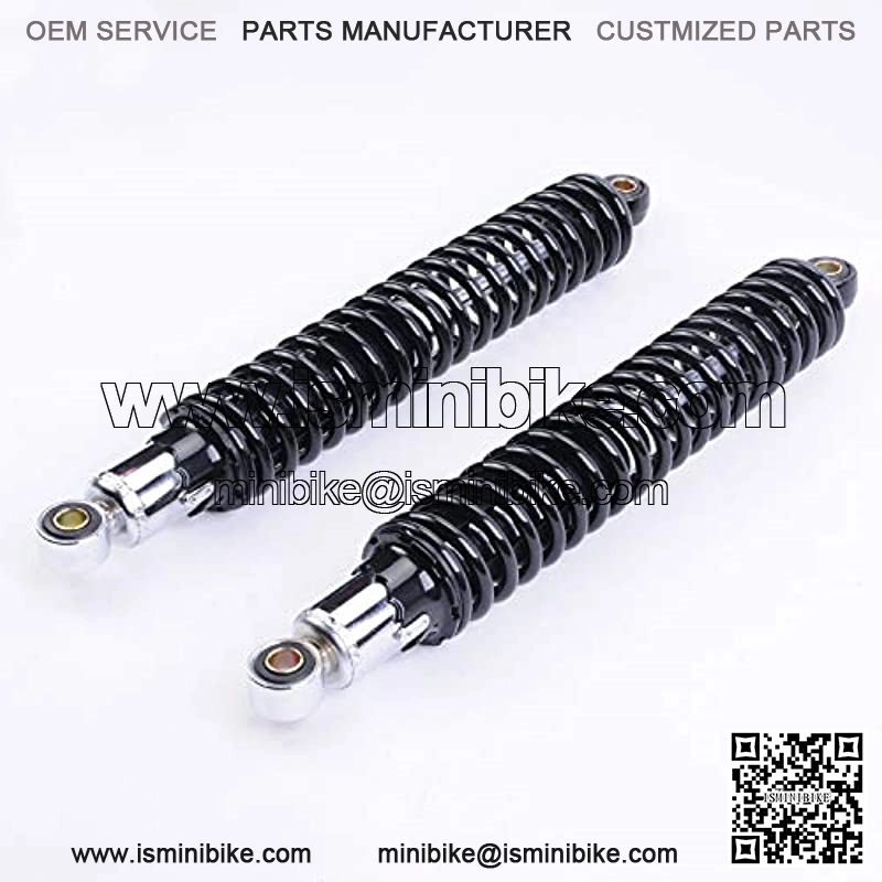 New Shock Absorbers 400mm 15.7 inches Round Ends Motorcycle Replacement Universal for Suzuki Kawasaki Scooter Atv Quad Dirt Sport Bike Go Kart Black - Image 2