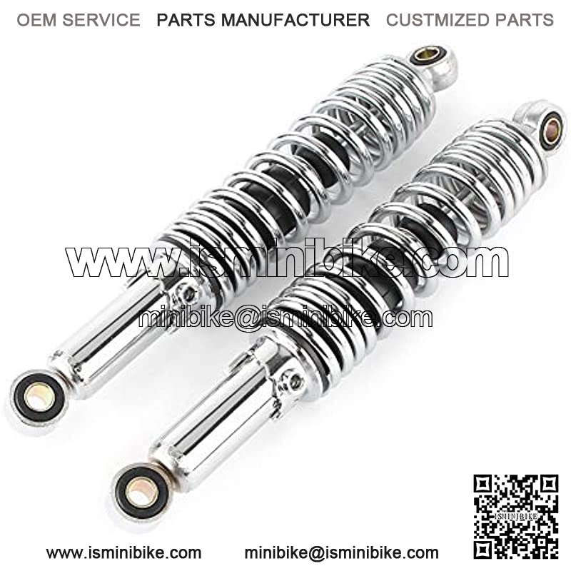 12.5" 320MM Motorcycle Rear Shock Absorbers Suspension Universal Fits Dirt bike Gokart ATV Quad, Chrome