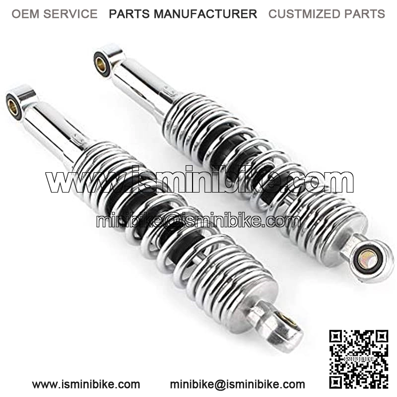 12.5" 320MM Motorcycle Rear Shock Absorbers Suspension Universal Fits Dirt bike Gokart ATV Quad, Chrome - Image 2