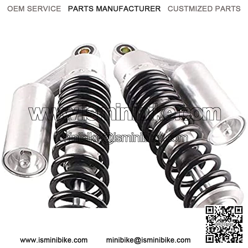 Pnndee Pair 320mm Universal Motorcycle Rear Air Shock Absorbers for ATV Go Kart Quad Dirt Sport Bikes (black&bright) - Image 3