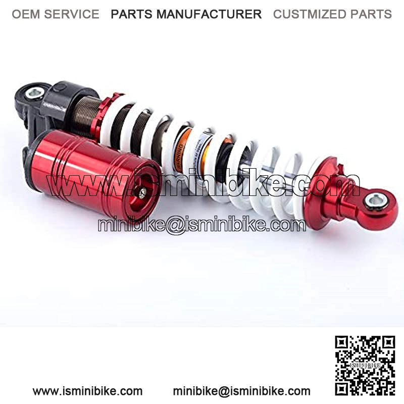 Motorcycle Rear Air Shock 12.6" 320mm Absorbers Pair Replacement Suspension Universal Compatible For Go Kart 2 pcs (Red) - Image 2