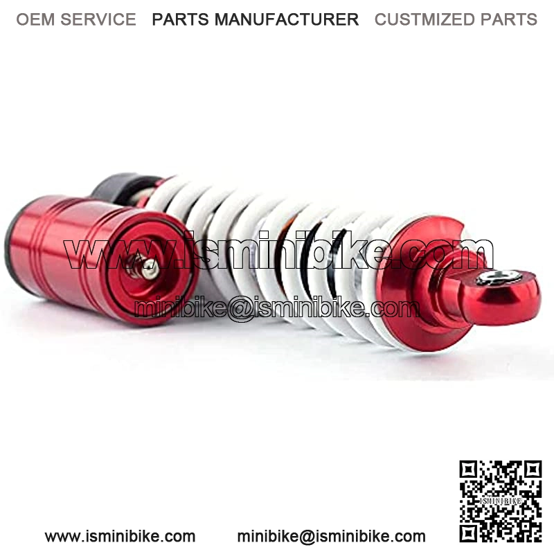 Motorcycle Rear Air Shock 12.6" 320mm Absorbers Pair Replacement Suspension Universal Compatible For Go Kart 2 pcs (Red) - Image 3