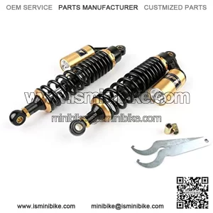 MAD HORNETS Motorcycle 14.75 Inch 375mm Rear Shocks Absorber For Ya-maha Banshee ATV Black&Gold