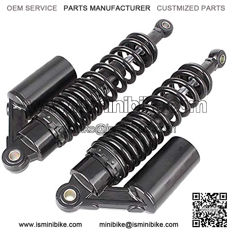 Soosee One Pair 320mm Universal Motorcycle Air Shock Absorbers Fit For ATV Go Kart Quad Dirt Sport Bikes (black) - Image 3