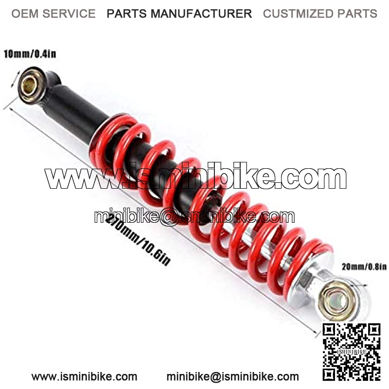 Store Front and Rear Shock Absorbers Fit for 270mm Motorcycle 50cc -125cc Dirt Pit Bike ATV Go Kart Suspension Spring Shocker - Image 2