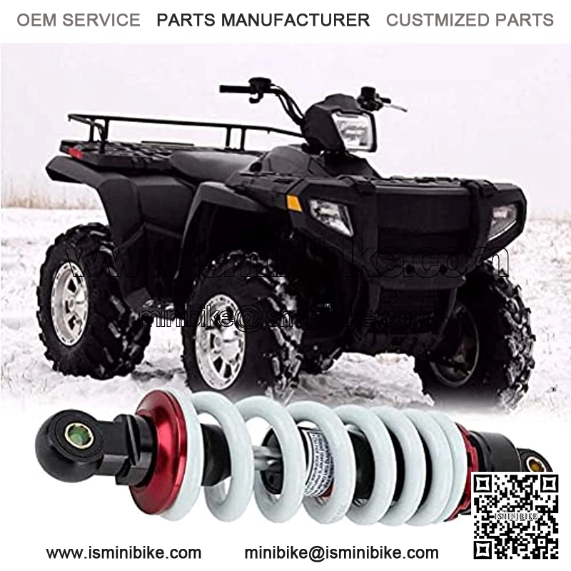 1 Piece Shock Absorber 280mm 11.02 inches Round Ends Motorcycle Replacement Universal for Scooter Atv Quad Dirt Sport Bike Go Kart SZK Ka.wa-saki YA.MA-HA DCT Titanium black and white - Image 4