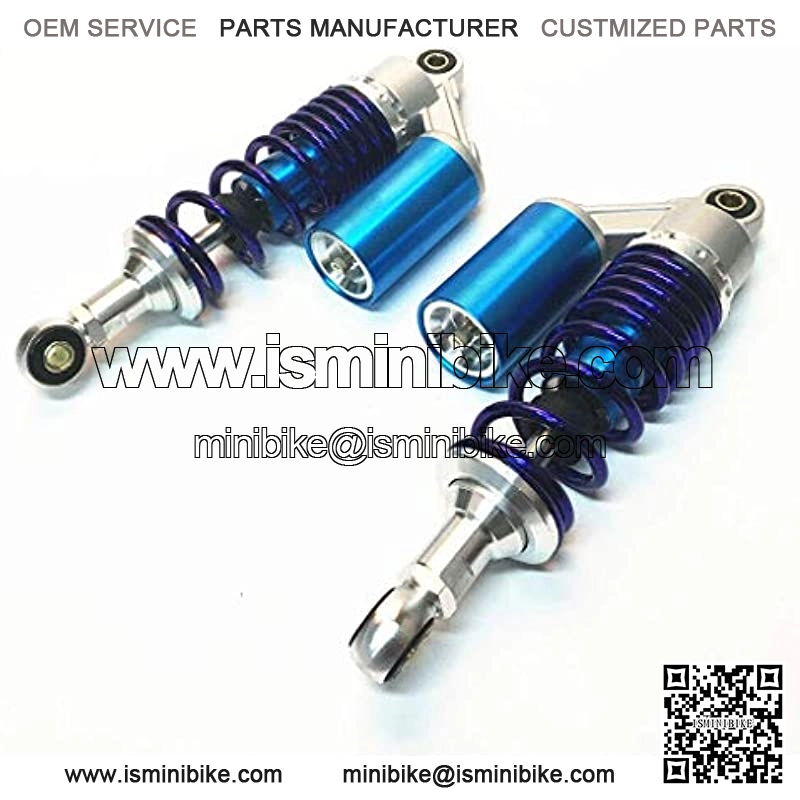 320mm Motorcycle Air Shock Absorbers Universal Fit for Honda Suzuki Kawasaki ATV Go Kart Quad Dirt Sport Bike (Blue&Silver) - Image 3