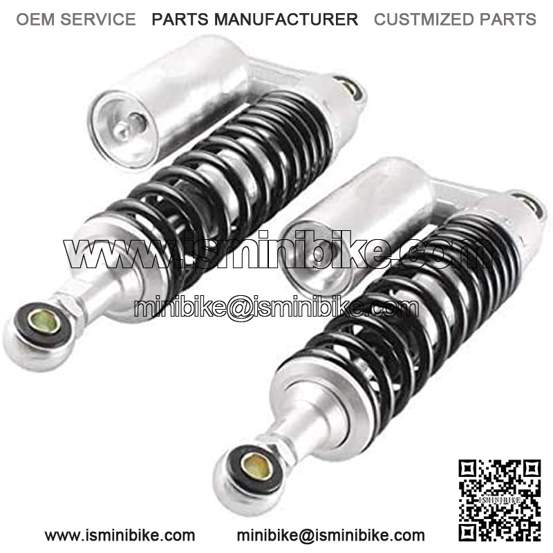 Black&Silver Motorcycle Air Shock Absorbers Universal Fit for Honda Suzuki Kawasaki ATV Go Kart Quad Dirt Sport Bikes (280mm) - Image 2