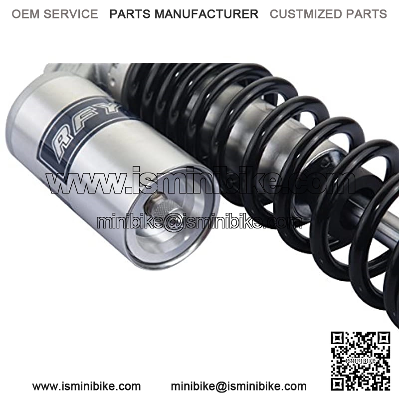 Pair 320mm 12.6" Motorcycle Air Shock Absorber Universal Fit For Honda Suzuki Kawasaki ATV Go Kart Quad Dirt Sport Bikes (320 Sliver and Black) - Image 3