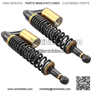 2pcs 15.75" 400mm Motorcycle Air Shock Absorbers for Honda Suzuki Yamaha Kawasaki ATV Go Kart Quad Dirt Sport Bikes