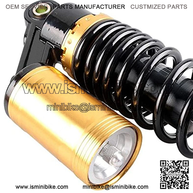 Motorcycle Air Gas Shock Absorbers Pair 13.5Inch 340mm Fork Clevis Ends Universal Fit For Honda Suzuki Kawasaki Yamaha Scooter ATV Quad Dirt Sport Bike Go Kart Black - Image 3