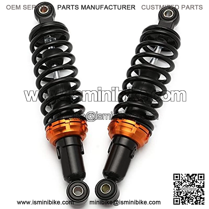11" 280mm Motorcycle Universal Springs Suspension Adjustable Rear Shock Absorbers For Honda Kawasaki Suzuki Yamaha Aprilia Triumph Benelli Scooter (Black/Orange) - Image 3