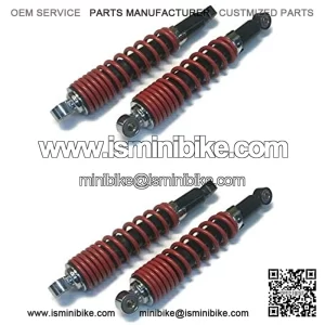 (4) 12" Length 10mm ID Adjustable Shocks Go Kart Cart Go-Cart Minibike Mini Bike