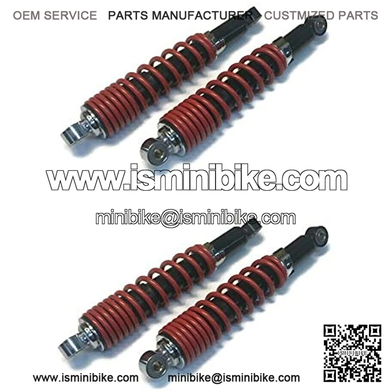 (4) 12" Length 10mm ID Adjustable Shocks Go Kart Cart Go-Cart Minibike Mini Bike