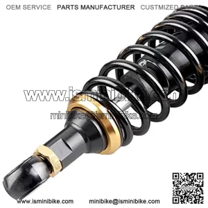 11 Inch 280mm Pair Motorcycle Shock Absorber Rear Suspension Universal Compatible For Honda Suzuki Yamaha Kawasaki ATV Go Kart Quad Dirt Sport Bikes Black Golden