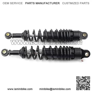 Three T 2pcs 340MM Motorcycle Rear Air Shock Absorber Rear Suspension Suspension Universal Adjustable Fits for Honda Yamaha Suzuki Kawasaki Scooter ATV UTV Dirt Street Bike, Round End