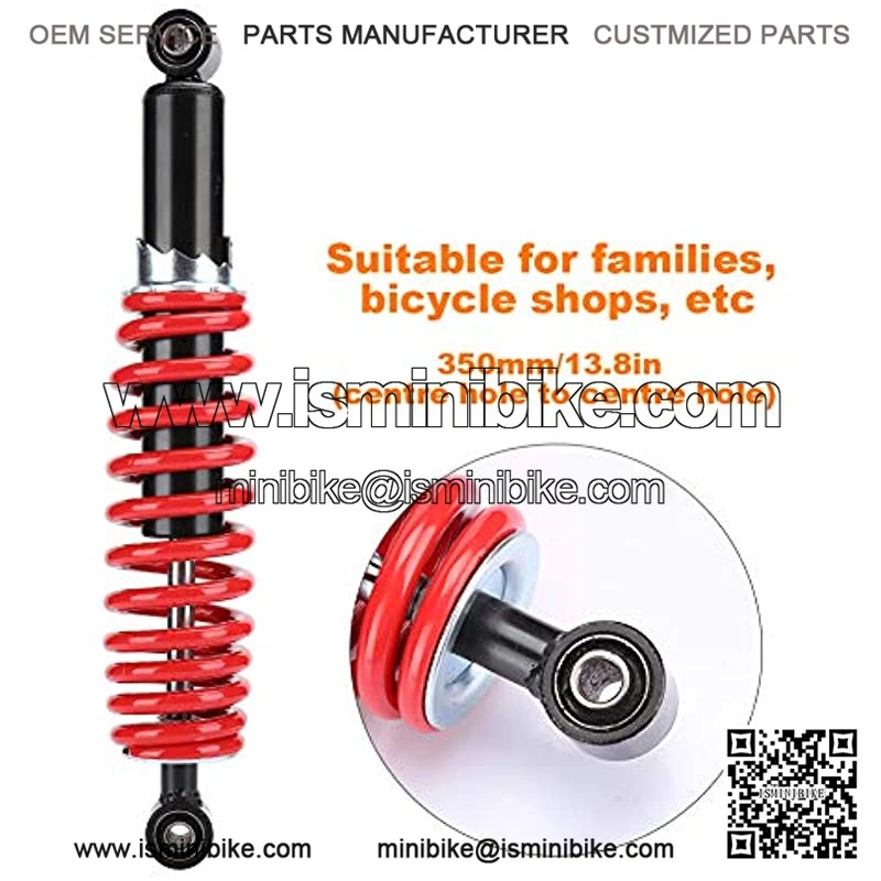 ATV Suspension Shocks - Rear Shock Absorber 350mm/13.8in Universal Shock Spring Suspension Fit for Dune Buggy Quad Dirt Bike ATV Aluminium Alloy - Image 3