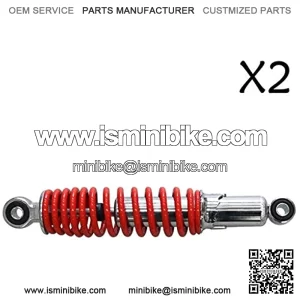 2Pcs 260mm 10.2" Front Shock Absorber Suspension Sensa-Trac Load Adjusting for Quad ATV Gokart Buggy