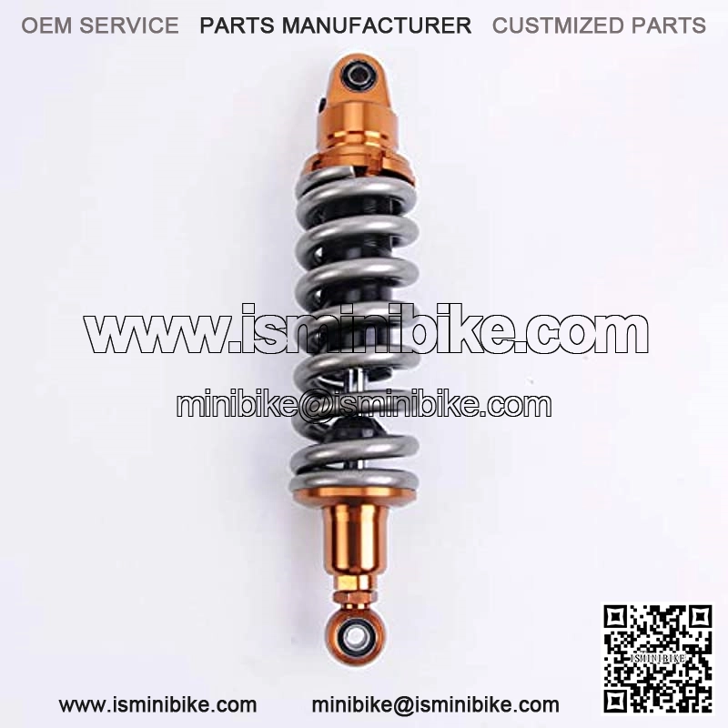 1 Piece Shock Absorber Rear Suspension 360mm 14.2 inches Round Ends Motorcycle Replacement Universal for Scooter Atv Quad Dirt Sport Bike Go Kart Suzuki Kawasaki Yamaha Grey - Image 2