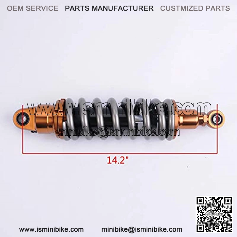1 Piece Shock Absorber Rear Suspension 360mm 14.2 inches Round Ends Motorcycle Replacement Universal for Scooter Atv Quad Dirt Sport Bike Go Kart Suzuki Kawasaki Yamaha Grey - Image 3