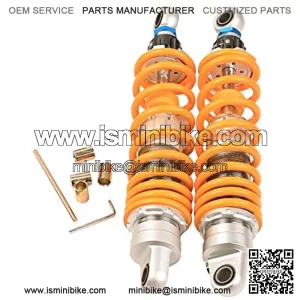 Pair 330mm 13" Rear Shocks Adjustable Absorbers Suspension For Dirt Bike Go Kart ATV