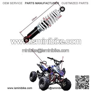 Motorcycle 235mm 9.25" Rear Shock Absorbers Suspension Spring Shocker Fit for Moto Bike Quad ATV Go Kart Buggy 70cc 110cc Shock Absorbers Motorcycle Air Shock Absorber