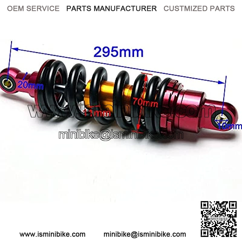 295mm Motorcycle ATV Scooter Shock Absorber Rear Suspension Dirt Pit Bike - Image 2