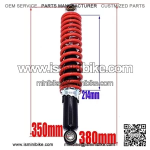 Rear Shock 350mm/13.8in Rear Shock Absorber Universal Fit for Dune Buggy Quad Dirt Bike ATV