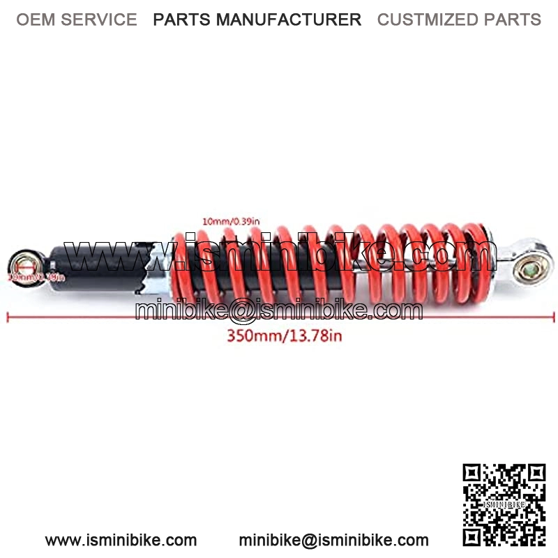 Pair 350mm 13.7" Front Shock Absorber Shocker Suspension 500lb For Quad Dirt Bike ATV Buggy Go Kart - Image 3