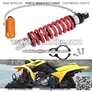 395mm Air Shocks Suspension Absorbers Rear For Banshee Front Shocks For Yamaha Banshee Shock 660 660R 700 700R Banshee 350 YFZ450,for Honda Sportrax TRX400 TRX450 for Suzuki 400 QuadSport ATV