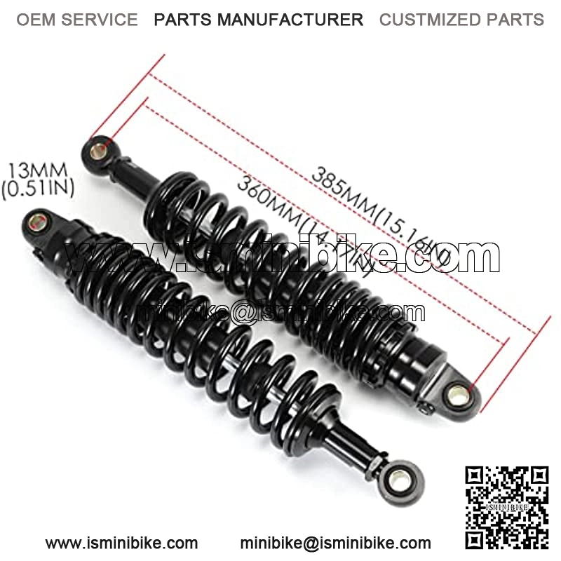 360mm 14.17 inch 8mm Spring Universal Motorbike Air Shock Absorber Rear Suspension ATV Quad Scooter Dirt Bike For YZF-R1 YZF-R6 YZF-125 XC EXC XCF - Image 2