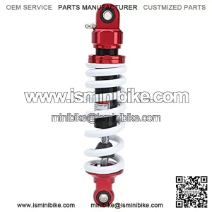 Rear Shock Absorber,11in Red WhiteRear Shock Absorber Suspension Damper 1000lbs Maximum Load Universal for ATV Motorcycle Gokart
