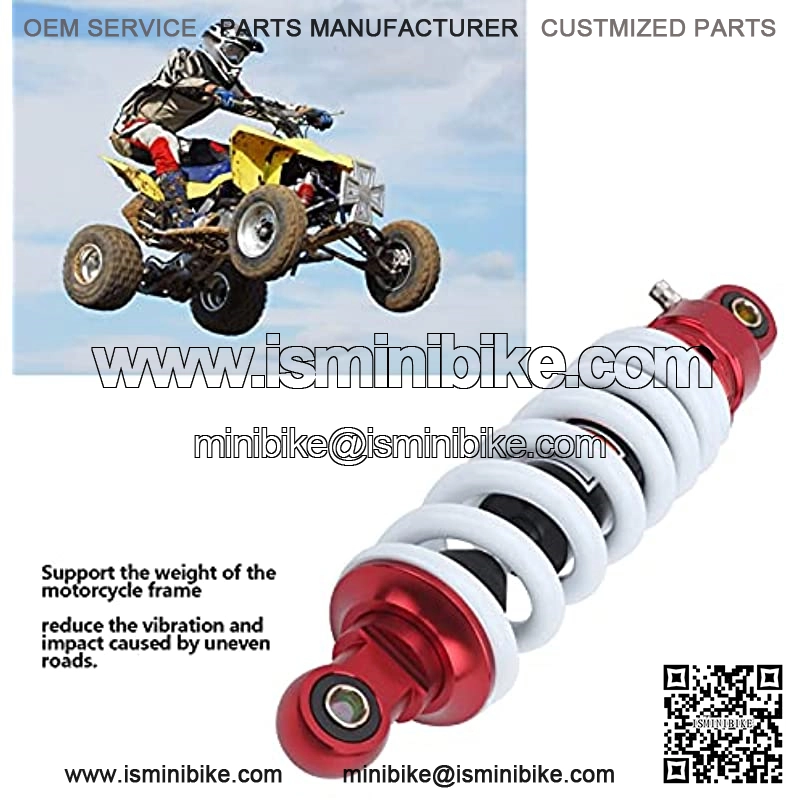 Rear Shock Absorber,11in Red WhiteRear Shock Absorber Suspension Damper 1000lbs Maximum Load Universal for ATV Motorcycle Gokart - Image 2