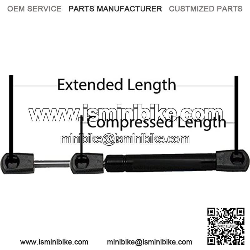 Qty(2) BOXI 6916 Lift Supports Struts Shocks Extended Length: 10.00 Inches, Compressed Length: 6.75 Inches, 82lbs Force, 10mm Ball Socket Struts 6916 - Image 2