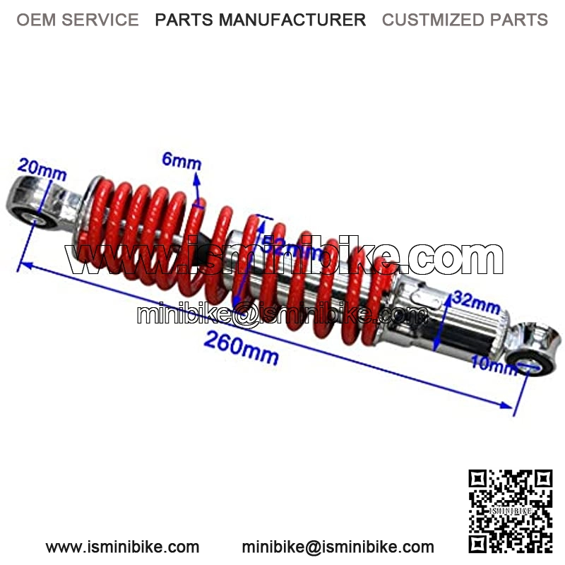 260mm 10.2" Front Shock Absorber Sensa-Trac Suspension for ATV 4 Wheeler Quad Bikes - Image 2