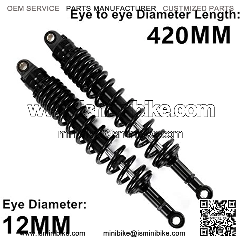 Shock Absorbers Motorcycle Air Shock Absorber 420mm Rear Motor Damping Adjustable Fit for ATV Quad Dir Suspension Scooter Parts Accessory - Image 2