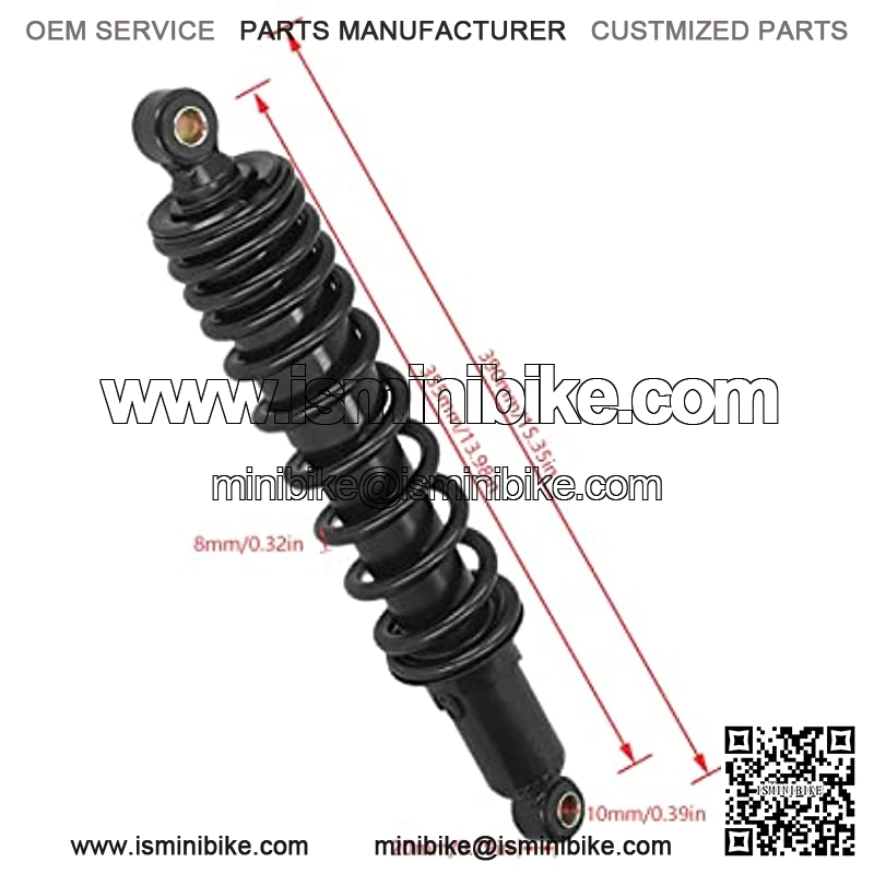 355mm Universal Shock Absorber Shock Suspension,8mm CNC aluminum alloy Spring Adjustable Dam Replacement for ATV Go Kart Quad Dirt Sport Bikes - Image 2