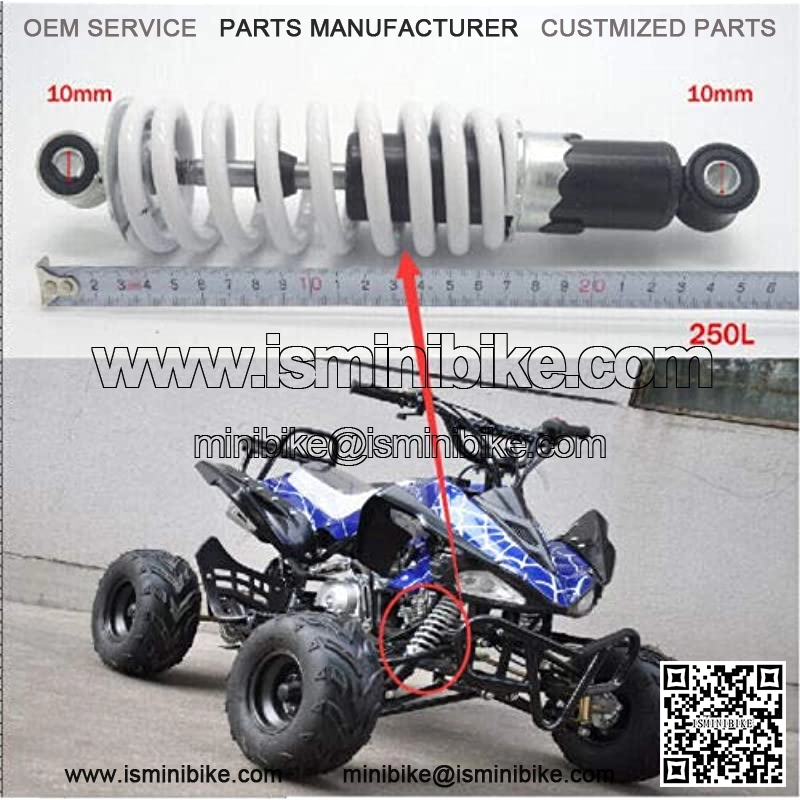 250mm Rear Front Shock 50cc 70cc 90cc 110cc Dirt Pit Bike ATV Go kart Baja 10" - Image 2