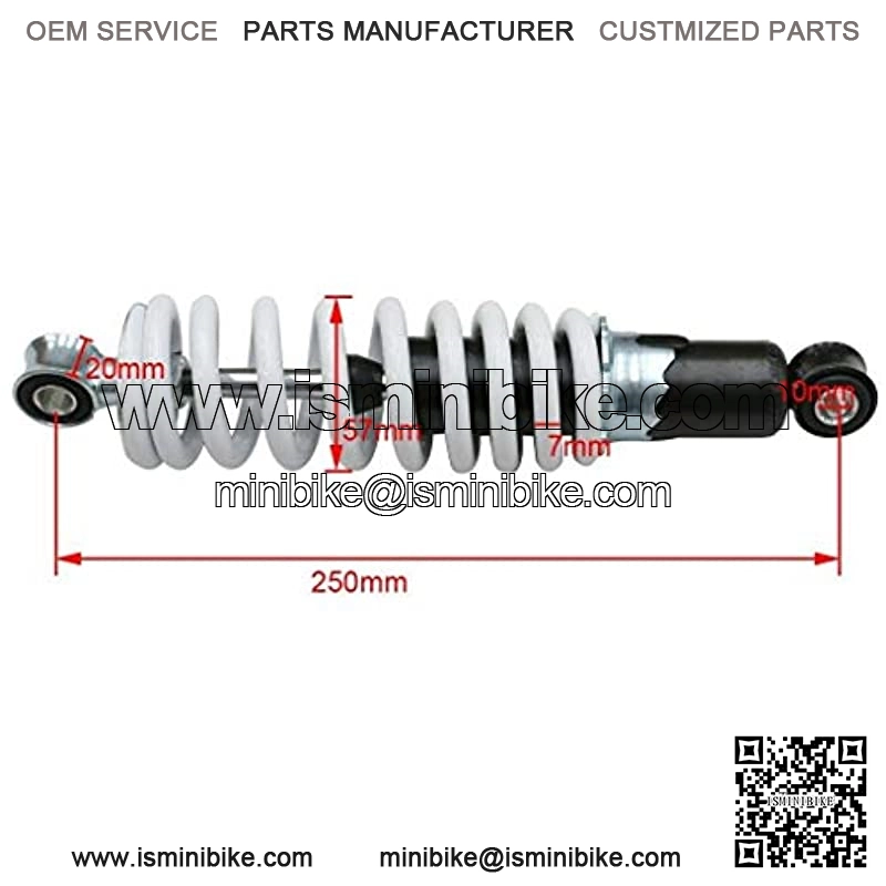 250mm Rear Front Shock 50cc 70cc 90cc 110cc Dirt Pit Bike ATV Go kart Baja 10" - Image 3