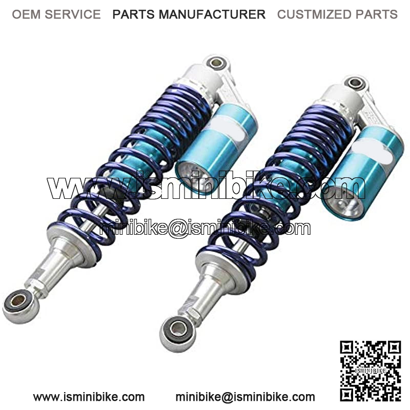 2 Pcs 375mm Air Shock Absorber ATV Motorcycle Quad Suspension Shocks For Motorcycle, ATV, Quad, Dirt Bike, Go Kart, Blue - Image 3