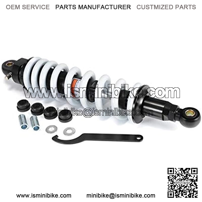 380MM 15" Rear Suspension Shock Absorber for Motorcycle ATV Quad Scooter Bumper Spring 12mm Motorcycle Shock Absorber Rear Motorcycle Shock Absorber