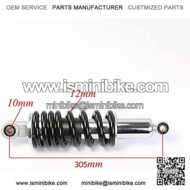 Suspension Shock Motorcycle 305mm 900LBS Rear Back Suspension Shock Absorber Spring - Image 4