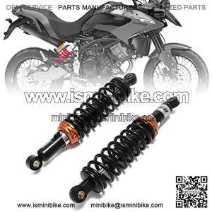 12.5" 320mm Motorcycle Universal Springs Suspension Adjustable Rear Shock Absorbers For Honda Kawasaki Suzuki Yamaha Aprilia Triumph BMW Benelli (Black)