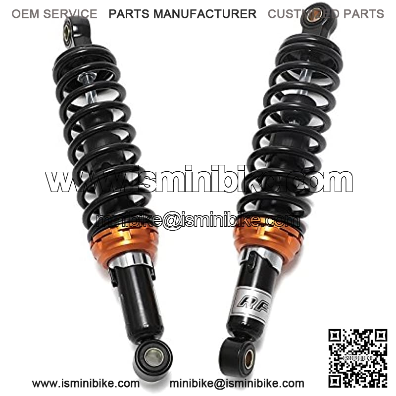 12.5" 320mm Motorcycle Universal Springs Suspension Adjustable Rear Shock Absorbers For Honda Kawasaki Suzuki Yamaha Aprilia Triumph BMW Benelli (Black) - Image 3